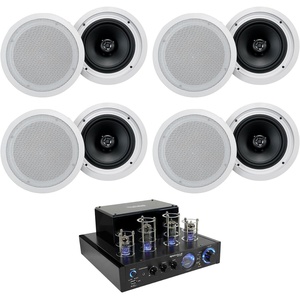 image:imageRockville LED Tube AmpHome Theater Receiver8 8 White Ceiling Speakers