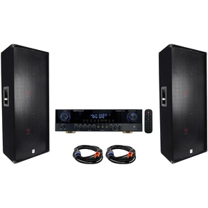 image:imageRockville Mixer AmplifierHome Stereo Receiver2 Dual 15 3000w 3Way Speakers
