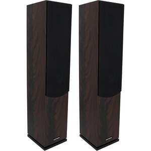image:imageRockville Pair Lux 654 Dark Woord Dual 65 Home Theater Stereo Tower Speakers 160W RMS 640W Peak 8 Ohm Silk Tweeter MDF Audio Cabinet 22Hz20kHz USAEngineered VietnamMade 2 Items