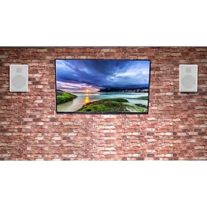 image:imageRockville RockSlim Bundle 4 White 525in 240W Wall Mount Slim Home Theater Speakers RPA60BT V2 1000W 2Channel Bluetooth USB DJ Karaoke Amplifier Mixer 5Items