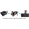 image:imageRockville RFSSB Black DJ Event Facade 4 Panels BuiltIn Scrim Foldable Travel Bag NonSlip Feet Steel Frame Perfect for DJs Parties amp EventsBlack