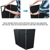 image:imageRockville RFSSB Black DJ Event Facade 4 Panels BuiltIn Scrim Foldable Travel Bag NonSlip Feet Steel Frame Perfect for DJs Parties amp EventsBlack