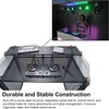 image:imageRockville ROCKBOOTH TRUSS V2 DJ Booth Facade 8ft Lighting Truss 2Tier Tables Folds Flat into 2 Carry Bags BlackWhite Scrims