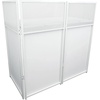 image:imageRockville ROCKBOOTH XL DJ Event Booth Facade with 24x48in Table Detachable Table BlackWhite Scrims Foldable Design for Professional DJs and Event HostsWhite