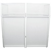 image:imageRockville ROCKBOOTH XL DJ Event Booth Facade with 24x48in Table Detachable Table BlackWhite Scrims Foldable Design for Professional DJs and Event HostsWhite