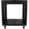 image:imageRockville RR10U 10U Live SoundRecording Studio Rack Case with Wheels Reversible Rack Rails Front amp Rear Mounting Cable Management Ports 440lb Capacity  Includes Hardware Reversible Rails Cable Management 440 lb Capacity 3 Locking Casters FrontRear Mount 48 Cage Nuts10U