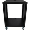 image:imageRockville RR10U 10U Live SoundRecording Studio Rack Case with Wheels Reversible Rack Rails Front amp Rear Mounting Cable Management Ports 440lb Capacity  Includes Hardware Reversible Rails Cable Management 440 lb Capacity 3 Locking Casters FrontRear Mount 48 Cage Nuts12U