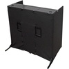 image:imageRockville RockBooth TV DJ Booth Dual Tables with 3270 Inch TV Mount Foldable Design AntiTip Legs for Professional DJs and Event Performers