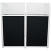 image:imageRockville Rockbooth XL White 24x48in DJ Event Booth Facade Builtin Table Travel Bag BlackWhite Scrims for Mobile DJs and Event ProfessionalsWhite