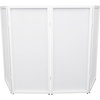 image:imageRockville RFSSB Black DJ Event Facade 4 Panels BuiltIn Scrim Foldable Travel Bag NonSlip Feet Steel Frame Perfect for DJs Parties amp EventsWhite