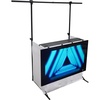 image:imageRockville ROCKBOOTH PRO PACK DJ Booth Table w 70 TV Mount Lighting Truss Scrims for Professional DJs and Event Performers