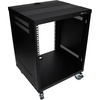 image:imageRockville RR10U 10U Live SoundRecording Studio Rack Case with Wheels Reversible Rack Rails Front amp Rear Mounting Cable Management Ports 440lb Capacity  Includes Hardware Reversible Rails Cable Management 440 lb Capacity 3 Locking Casters FrontRear Mount 48 Cage Nuts12U