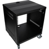 image:imageRockville RR10U 10U Live SoundRecording Studio Rack Case with Wheels Reversible Rack Rails Front amp Rear Mounting Cable Management Ports 440lb Capacity  Includes Hardware Reversible Rails Cable Management 440 lb Capacity 3 Locking Casters FrontRear Mount 48 Cage Nuts10U