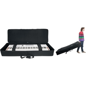 image:imageRockville ROLLING BAG 88 V2 88Key Keyboard Case wWheels Trolley Handle Large Pocket Foam Inserts Rugged Nylon Padded Protection