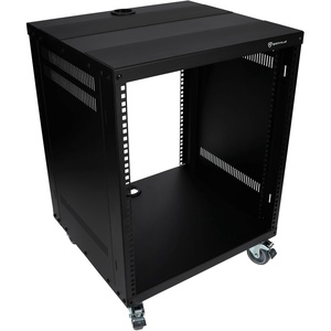 image:imageRockville RR10U 10U Live SoundRecording Studio Rack Case with Wheels Reversible Rack Rails Front amp Rear Mounting Cable Management Ports 440lb Capacity  Includes Hardware Reversible Rails Cable Management 440 lb Capacity 3 Locking Casters FrontRear Mount 48 Cage Nuts12U