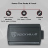 image:imageRockville PS20 ATVUTVMotorcycle 2Channel Bluetooth Amplifier 1200W Peak  150W RMS IP65 Waterproof ClassD Compact