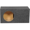 image:imageRockville RBS12DES 12 Ported Sub Box Enclosure for Destroyer 12D1D2  Vented Subwoofer Box 34 MDF USA Made 26 cuft Net 43Hz Tuning 10 Mounting Depth Gold Terminals SPL Design