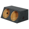 image:imageRockville RD12A Dual 12 Sealed Subwoofer Enclosure Box 34 MDF Slanted Face Design Gold Spring Terminals Tight Bass for Car Audio