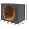image:imageRockville RHB12 12 Sealed Hatchback Car Sub Enclosure Box 092 Cu Ft Durable 34 MDF Compact Design for Deep Bass in Car Audio Systems