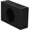 image:imageRockville RQT10V Single 10 Side Ported Shallow Slim Subwoofer Enclosure  Sub Box 34 MDF Bed Liner Finish 075 Cu Ft Air Space Spring Loaded Terminals 6375 Mounting Depth