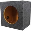 image:imageRockville RS10 Single 10 Sealed Car Subwoofer Enclosure Box 075 cuft Net Volume 34 MDF Made in USA Gold Terminals Tight Bass for Car Audio