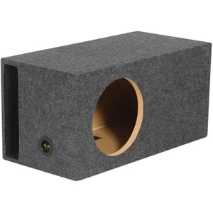 image:imageRockville RBS12DES 12 Ported Sub Box Enclosure for Destroyer 12D1D2  Vented Subwoofer Box 34 MDF USA Made 26 cuft Net 43Hz Tuning 10 Mounting Depth Gold Terminals SPL Design