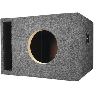 image:imageRockville RSV65 Single 65 Subwoofer Vented MDF Sub Enclosure 089 Cu Ft PrecisionTuned Port Durable MDF Build Compact Design for Car Audio Systems