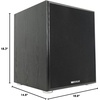 image:imageRockville Rock Shaker 12 White 800W Powered Home Theater Subwoofer  800W Peak  400W RMS Class D Amp MDF Enclosure RearFiring Port RCA and Speaker Level Inputs Phase Switch Foam GrillBlack