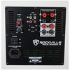 image:imageRockville Rock Shaker 12 White 800W Powered Home Theater Subwoofer  800W Peak  400W RMS Class D Amp MDF Enclosure RearFiring Port RCA and Speaker Level Inputs Phase Switch Foam GrillWhite