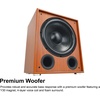 image:imageRockville Rock Shaker 15 1000W Powered Home Theater Subwoofer Deep Bass Wood Enclosure Adjustable Controls for Movies and Music  1000W Peak  500W RMS Class D Amp RCA and Speaker Level InputsOutputs Phase Switch Crossover Control MDF EnclosureClassic Wood