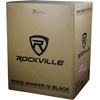 image:imageRockville Rock Shaker 15 1000W Powered Home Theater Subwoofer Deep Bass Wood Enclosure Adjustable Controls for Movies and Music  1000W Peak  500W RMS Class D Amp RCA and Speaker Level InputsOutputs Phase Switch Crossover Control MDF EnclosureBlack