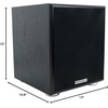 image:imageRockville Rock Shaker 65 Black 200W Peak100W RMS Powered Home Theater Subwoofer ClassD Adjustable Crossover 20Hz200Hz Compact Design for Movies and Music  200W Peak 100W RMS Class D Amplifier MDF Enclosure RCA and High level inputs RCA Output Detachable GrillBlack