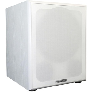 image:imageRockville Rock Shaker 12 White 800W Powered Home Theater Subwoofer  800W Peak  400W RMS Class D Amp MDF Enclosure RearFiring Port RCA and Speaker Level Inputs Phase Switch Foam GrillWhite