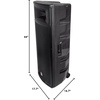 image:imageRockville Pair SPGN258 Dual 15 3000w 8Ohm Passive DJ PA SpeakerABS Cabinet
