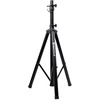 image:imageRockville Bundle RVES05 Black Heavy Duty Tripod PoleMount DJ PA Speaker Stand Bundle with RSC7W White Tripod PA Speaker Stand Scrim Cloth  Carry BagACC5 MonitorLaptop Shelf Accessory 3 Items