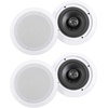 image:imageRockville HC655 Bundle 4 65 in 500Watt 8 Ohm inCeiling Speakers Rock Shaker 8 400Watt Powered Subwoofer RPA60BT V2 1000Watt 2Ch Karaoke Amplifier Mixer RCDR25B Dual RCA Cable 7Items