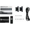 image:imageRockville Rock Matrix Bundle 4Zone 70V Commercial Matrix Amplifier with Source Routing 4 Pair RockSlim 525in 40W RMS120W Peak White Wall Slim Speakers 5Items
