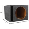 image:imageRockville W12K6D4 V2 Bundle 12 in 2400W Peak Dual 4Ohm Car Audio Subwoofer RSV12 12 in Vented Subwoofer Enclosure Box Complete Installation Kit 3Items