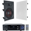 image:imageRockville Bundle BluAmp 150 Home Stereo Bluetooth Amplifier Receiver OpticalPhonoRCA Bundle with Pairs of WA858 8 inWall Home Speakers w Kevlar WooferSilk Dome Tweeter 2 Items