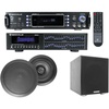 image:imageRockville Bundle RPA60BT V2 1000 Watt 2Ch USB Amplifier Mixer Bundle with REQ42B Band Home Theater Equalizer Pair of HC85 Black 8 Speakers and Rock Shaker 8 Subwoofer 4 Items