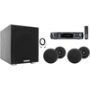 image:imageRockville HC55 Bundle 4 Black 525 300Watt 8 Ohm inCeiling Speakers Rock Shaker 8 400Watt Powered Subwoofer RPA60BT V2 1000Watt 2Ch Karaoke Amplifier Mixer RCDR25B Dual RCA Cable 7Items