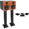 image:imageRockville Pair APM5C 525 2Way 250W Powered USB Studio Monitors and StandsPads