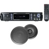 image:imageRockville RPA60BT Bundle 1000 Watt 2Channel USB Bluetooth Karaoke AmplifierMixer 2 HC85 Black 8 in 700 Watt inCeiling Home Theater Speakers 3Items