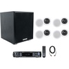 image:imageRockville RPA60BT V2 Bundle 1000W 2 Ch USB Bluetooth DJProKaraoke Amp Mixer 4 Pair HC65516 65 500W Peak160W RMS inCeiling Speakers Rock Shaker 65 200W Peak100W RMS Subwoofer 7Items