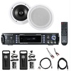 image:imageRockville RPA60BT V2 Bundle 1000W Bluetooth Amplifier Mixer 2 HC85 8 in 700Watt inCeiling Speakers 2 RMCXLR Wired Mics RCDR10B RCA Cable RNRMR10 35 mm to RCA Cable TS1224 Aux 8Items