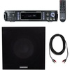 image:imageRockville RPA60BT V2 Bundle 1000Watt 2Ch USB Bluetooth DJProKaraoke Amplifier Mixer Rock Shaker 8 400Watt Powered Home Theater Subwoofer RCDR25B 25 Ft Dual RCA to Dual RCA Cable 3Items