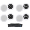 image:imageRockville Rock Matrix 4 Bundle 4Zone 70V Commercial Amplifier 4 Pairs HC655 65 inCeiling Speakers 160W RMS 500W Peak per Pair 9 Items