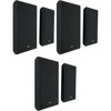 image:imageRockville RockSlim 240Watt 525 in Home Theater Slim Speakers 8 Ohm Easy Wall Mount Brackets LowProfile Design Black for Surround Sound Rooms 6Piece