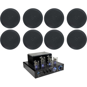 image:imageRockville LED Tube AmpHome Theater Receiver8 525 Black Ceiling Speakers