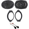image:imageRockville Pair RV694A 6x9 4Way Car Speakers 1000 Watts Bundle with METRA 823004 6x9 Speaker Adapter Bracket Plate amp METRA 725600 Speaker Wire Harness Connector Compatible with Ford 3 Item